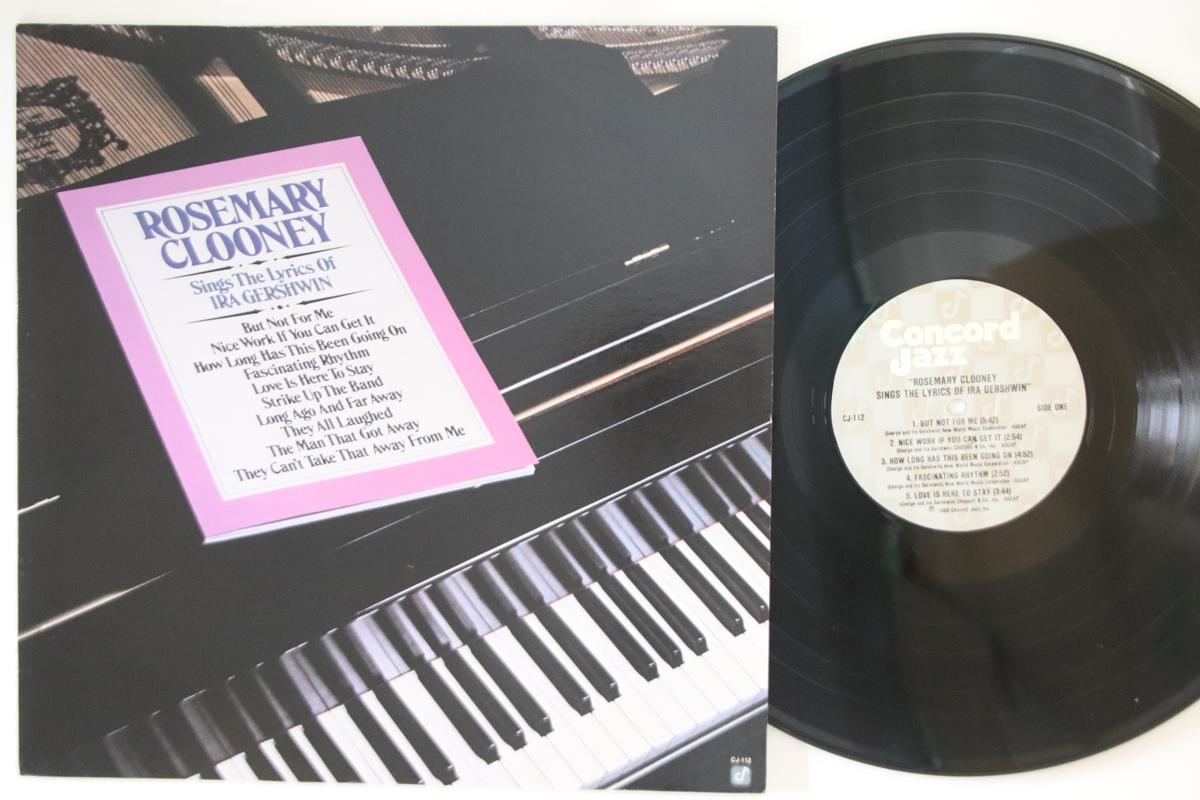 

LP Record ROSEMARY CLOONEY - Rosemary Clooney Sings icj70201 CONCORD JAZZ 1980 Japan Jazz Used