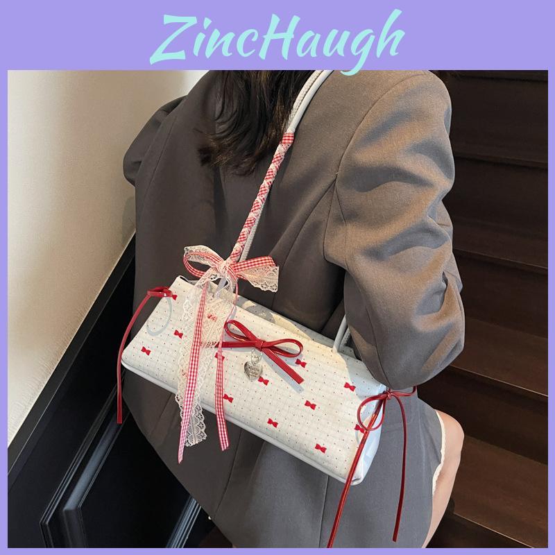 Butterfly Knot Dot Mini Bag In Spongy Fabric For Street Style Outings
