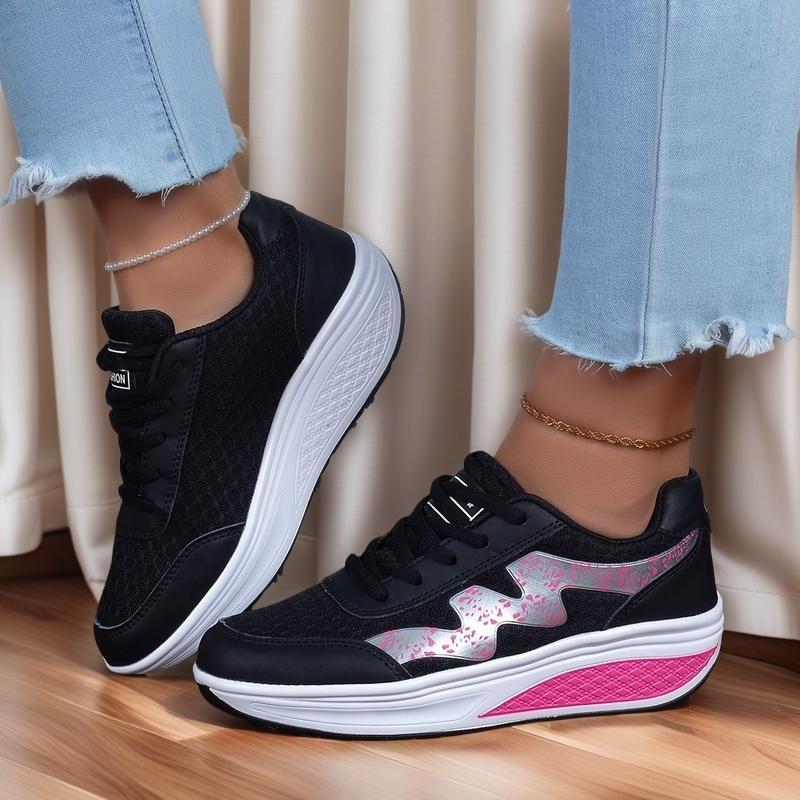 Women's Outdoor Spring Summer Platform Single Sport Shoes Casual Shoes Breathable Mesh Inner Synthetic Uppers PU Insoles