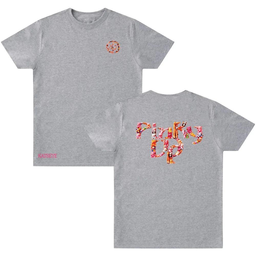 Summer Comfort Tops Katseye TShirt Pinky Up Cartoon Print T Shirts Cotton Tee Gift For Unisex Unisex Oversized Graphic Short Sleeve S