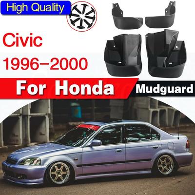 Car Mud Flaps For Honda Civic 6th 1996 1997 1998 1999 2000 Set Front Rear Mud Flap Splash Guards Mudguards Front Rear Fenders