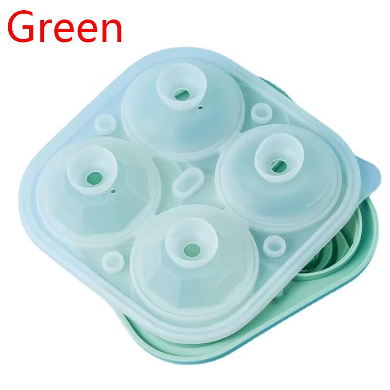 3D Large Ice Cube Tray, 2.5-inch Rose Ice Mold, 4 Giant Cute Flower Shaped Ice Silicone Molds Suitable for Cocktail Juice