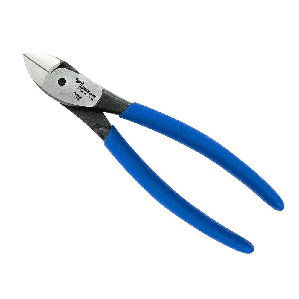 

Tsunoda Electrical Power Nippers Strong Blade 160mm with Crimp Function PW-322