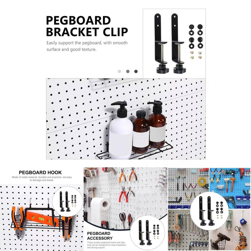 Stylish Pegboard Hook Accessory Holder Compact Storage Shelf Desktop Pen Container
