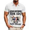 Men's Casual Letter Print Short Sleeve T-Shirt for Everyday Wear