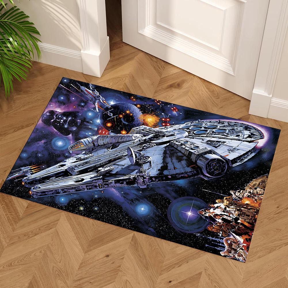 Star Wars Floor Rug Office Rug Suitable for Bedrooms Balcony Dormitory Playrooms Anti-slip Rug Decorate Offices Wedding Party Gift