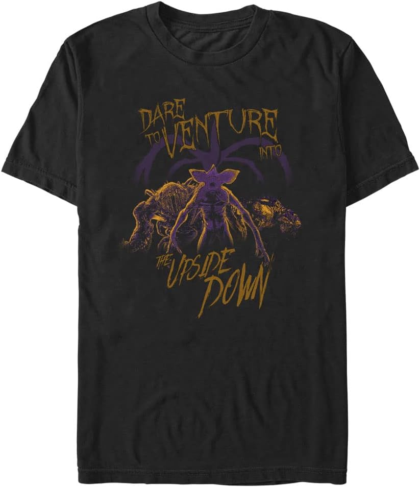 

Stranger Things Men s Big & Tall Upside Down Venture T-Shirt S