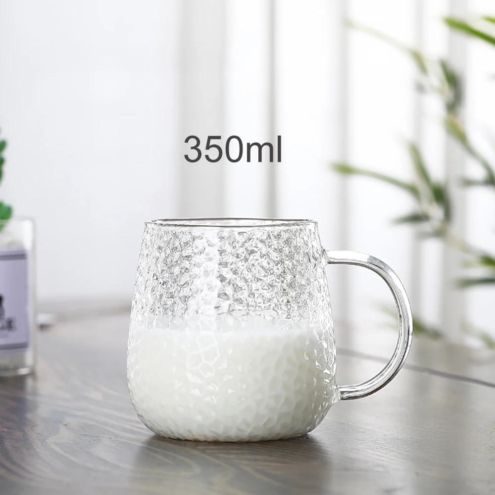 Japanese glass water mug simple creative coffee mugs household breakfast milk cup high temperature resistant office teacup