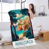 Reise Mallorca Mikrofaser Strandtuch Saugfähig Schnelltrocknend Weich Yoga Schwimmen Resort Bergsteigen Handtuch