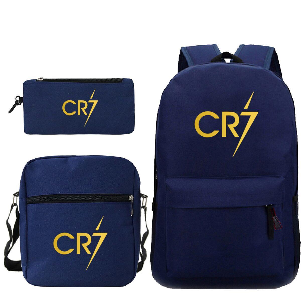 3-delige Schoolrugzakset voor Studenten Grote Capaciteit Oxford Stof Schooltas met Schouderband en Etui no size