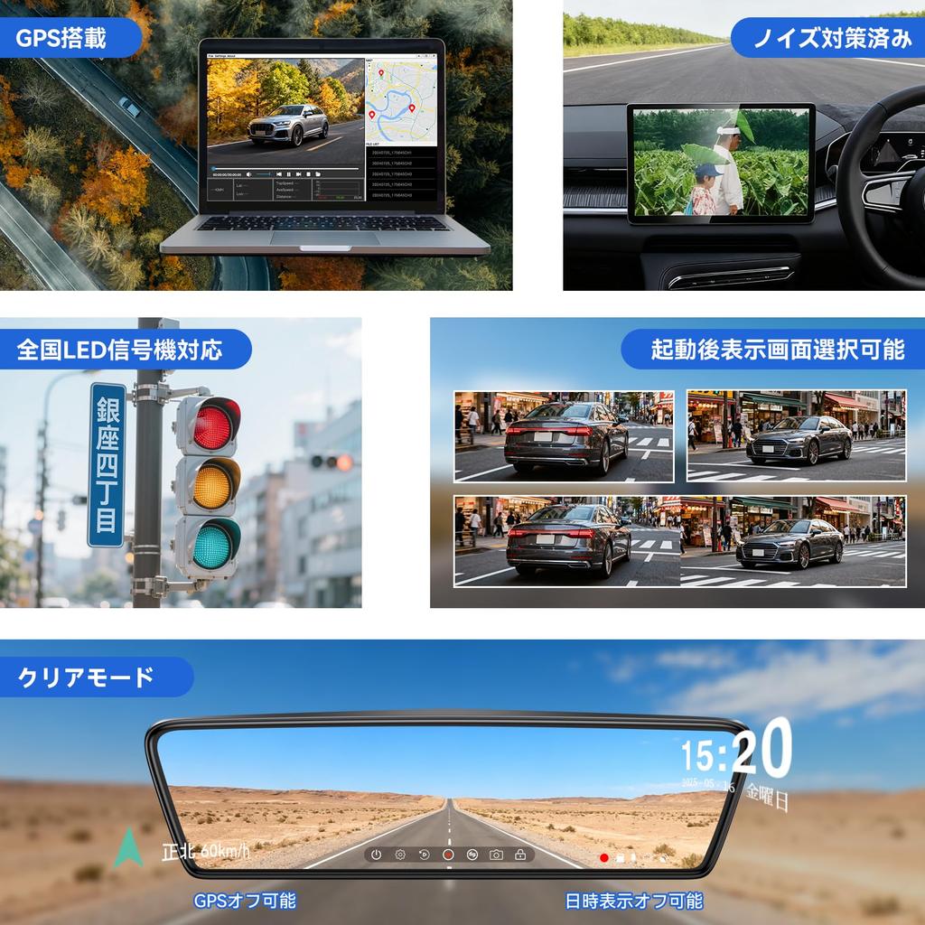 OKYES T18 2025 Verbesserte Echte Ersatz-Armaturbrett Vollständig Getrennt Vorne und Hinten Automatische Helligkeit Nacht 128GB Karte Parken Super Kompatibel mit von