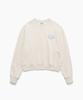 TTUDEMENT Emblem Sweatshirt Oatmeal