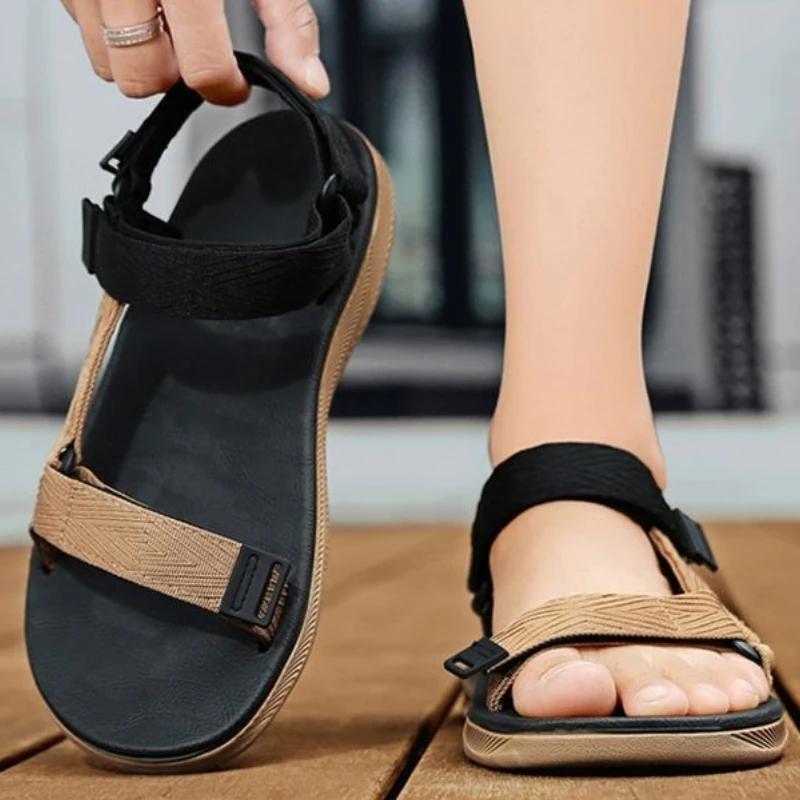 Fashion Trekking Shoes for Men Ultralight Outdoor Hiking 39 Original Color High Quality Open Toe Buy Trend 2025 Summer Pvc Man Sandals
