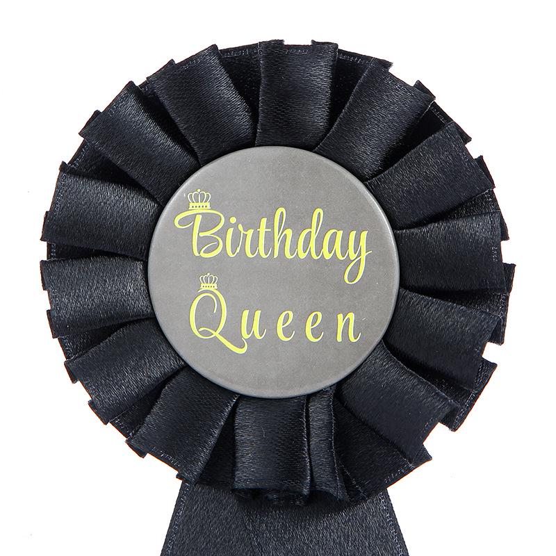 Birthday Girl Queen Ribbon Badge - Party Supplies