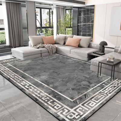 Nordische High-End Wohnzimmerteppiche Moderne Luxusdekoration Zuhause Schlafzimmer Großflächige Teppiche Verdickend Waschbar Rutschfeste Bodenmatte