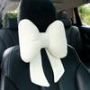 Car Seat Headrest Neck Rest Cushion Bowknot Car Neck Pillow Soft Neck Support Car Seat Back Pillows Neck Pain Relief