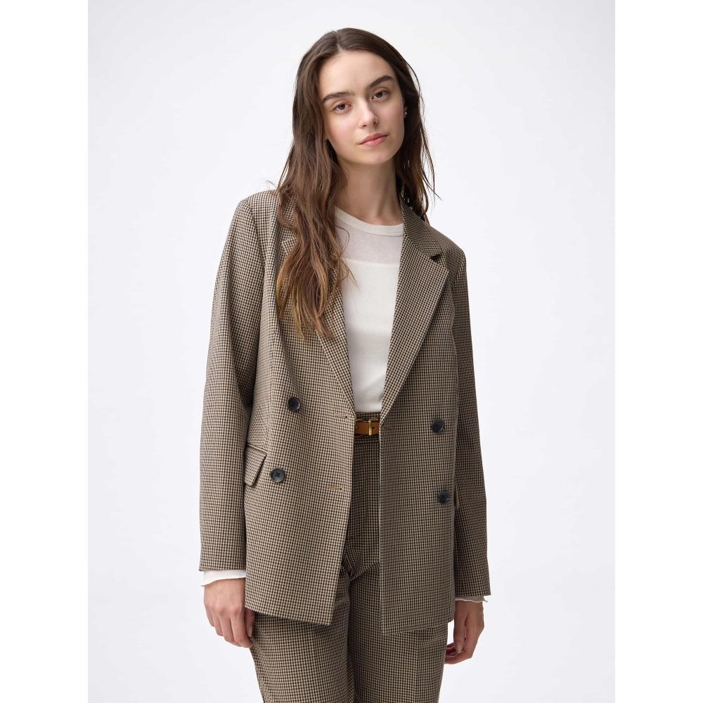 

Куртка двубортная в клетку Gu By Uniqlo