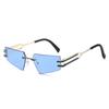 Cat'S Eye Frameless Wind Sunglasses Personalized Star Sunglasses Of The Same Style