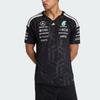Adidas Motorsports FW25 Mercedes - AMG Petronas Formula 1 Team Moisture-Wicking Quick-Dry Slim Fit Short Sleeve Racing T-Shirt Men Tops KF0161
