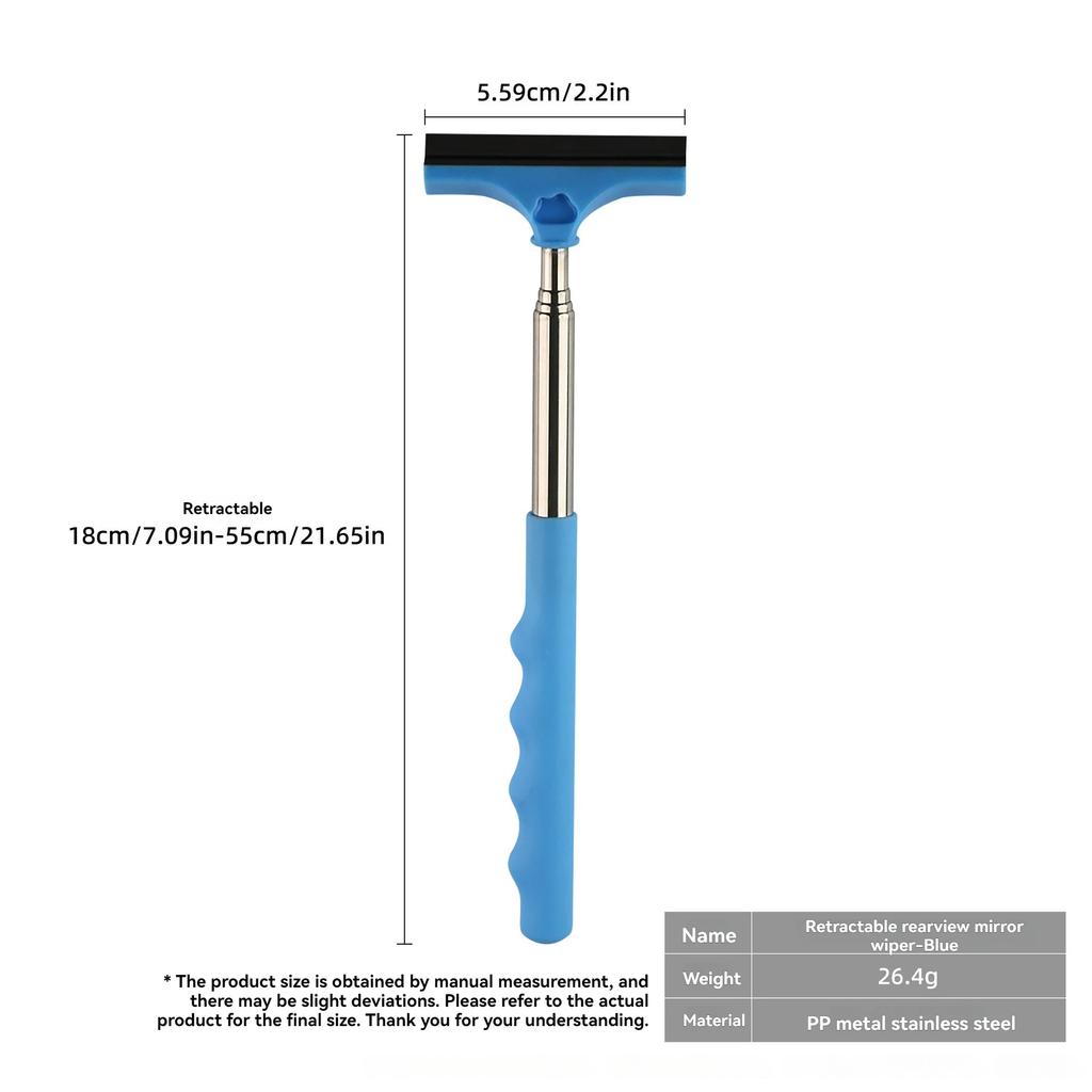 1PCS Portable Rearview Mirror Wiper for Automotive New Retractable Car Windshield Wiper Arm Portable Auto Products