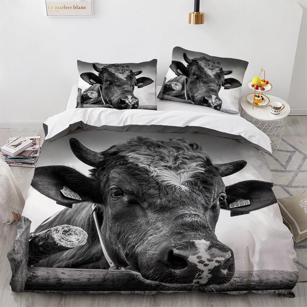 3D Bed set Beautiful Beach Bedding Bed Sets Modern Quilt Cover+pillowcases Winter California King Bedding Sets Jogo De Cama Bed