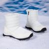 Women's Fleece-Lined High-Top Snow Boots - Warm, Thick, Plus Size Cotton Short Boots for Autumn/Winter Fashion