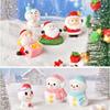 Model Miniature Dairy Sheep Little Statue Christmas Tree Figurines Micro Landscape Santa Claus