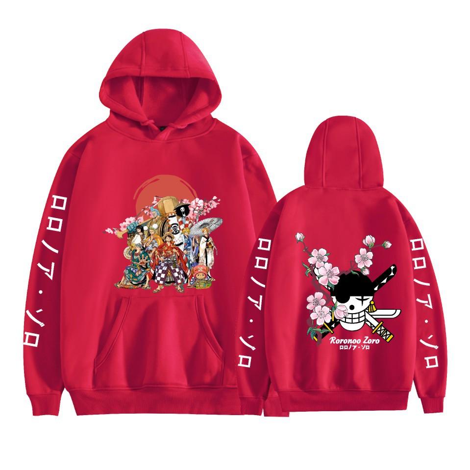 Mens Womens Hoodie ONE PIECE Anime Hoodies Streetwear Casual Cartoon Printed Hooded Pullover Sweatshirts