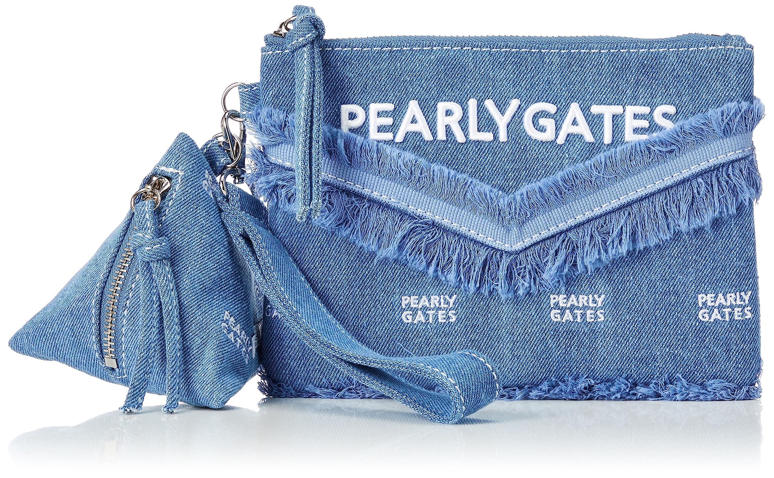 

PEARLY GATES Унисекс Джинсовый Мульти-Кошелек Светлого Цвета, Плоский Кошелек, Треугольный Кошелек для Мячей 053-3184512 110 Светлый Деним FR