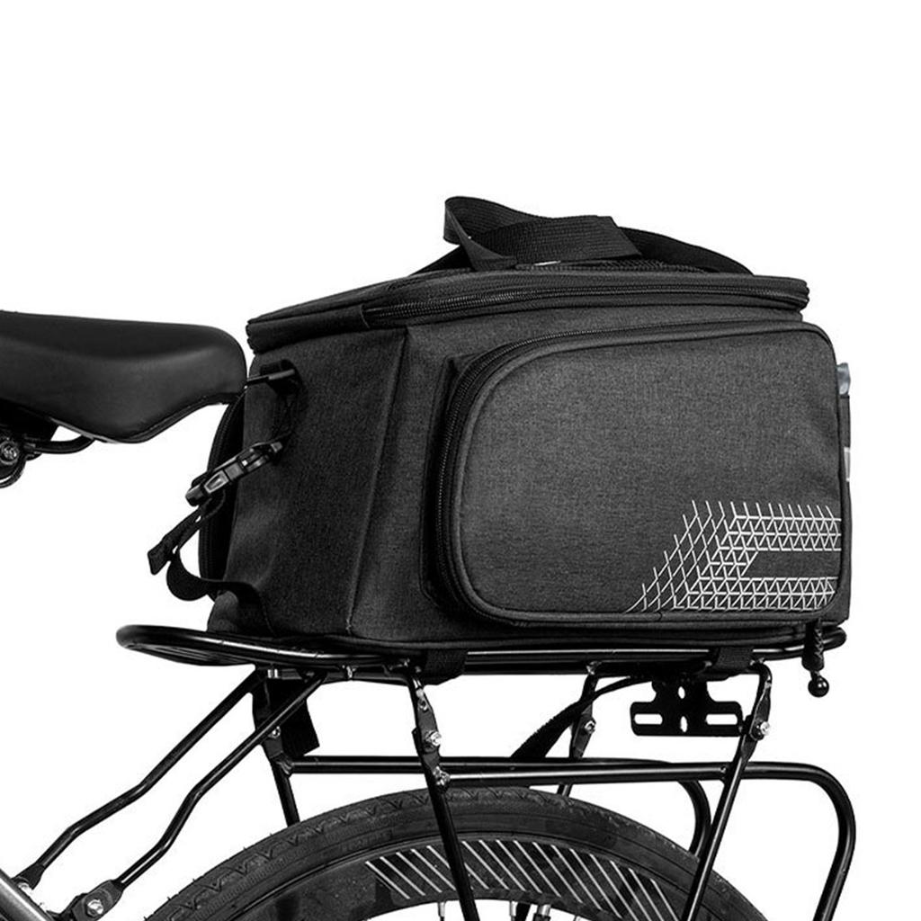 Sacoche de Selle de Vélo Sac de Porte-Bagages Arrière pour Vélo 17L Grande Capacité Combine les Capacités de Port à la Main, Bandoulière et Montage sur Vélo