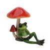 Imaginative Resin Crafts Drunk Frog on The Toilet Decor, Funny Sculpture Tabletop Unique Home Decorations Cute Desktop Ornament for Office Desk