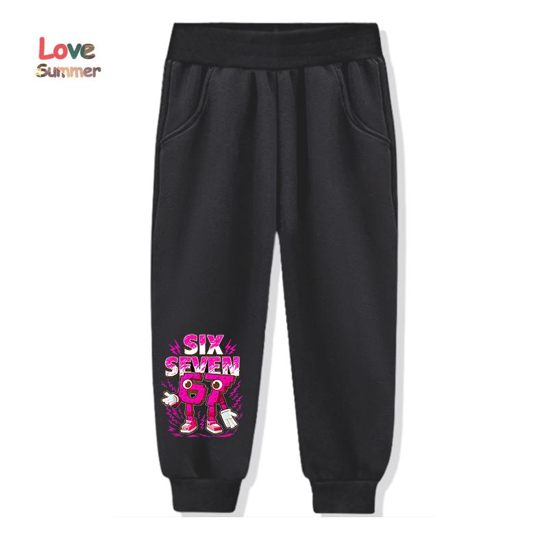 67 Six Seven Italienischer Hirnfraß Hoodie Lustiger Grafik-Pullover Mädchen Jungen Fleece Warm Kinder Herbst-Hoodie Lässiges Unisex Sweatshirt