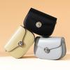 Genuine Leather Single-shoulder Bag with Buckle Design Commuter Women's Bag Cowhide Handbag Small Handbag Underarm Bag