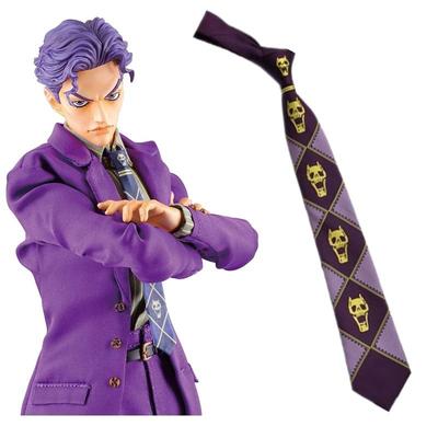 Anime JoJo's Bizarre Avontuur Kira Yoshikage Cosplay Tie KILLER KONINGIN Schedel Hals Heavens Deur Cosplay Kostuum Prop