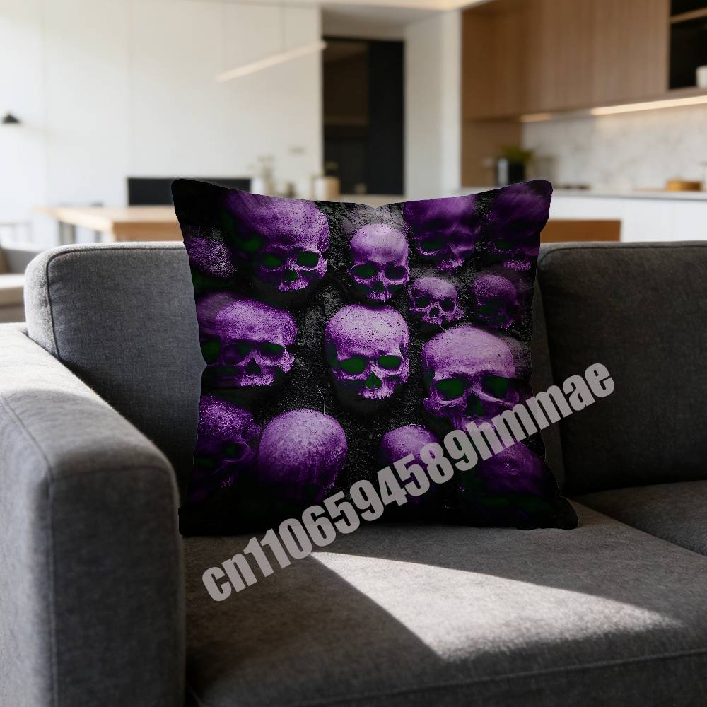 For C-Chief Keef Skeletor Throw Pillow Case Sham 45X45Cm 40X40Cm Square Car Pillowcase Pad Cushion Cover