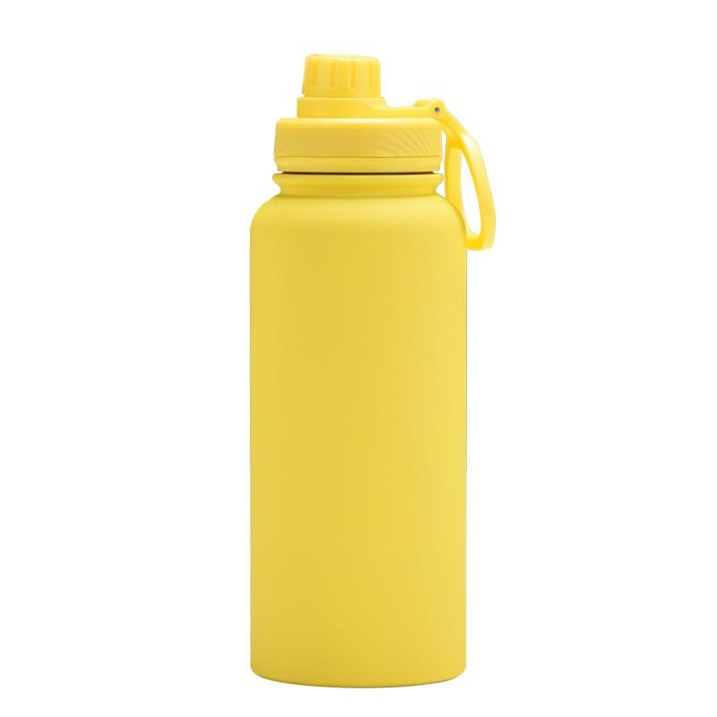 1L Stainless Steel Vacuum Insulated Water Bottle With Wide Mouth Portable Outdoor Sports Travel