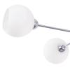 Asturia Ceiling Lamp Chrome 4-Flat White Lampshade E27