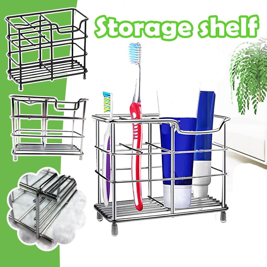 Portaspazzolino da bagno in acciaio inossidabile Portadentifricio Supporto Verticale