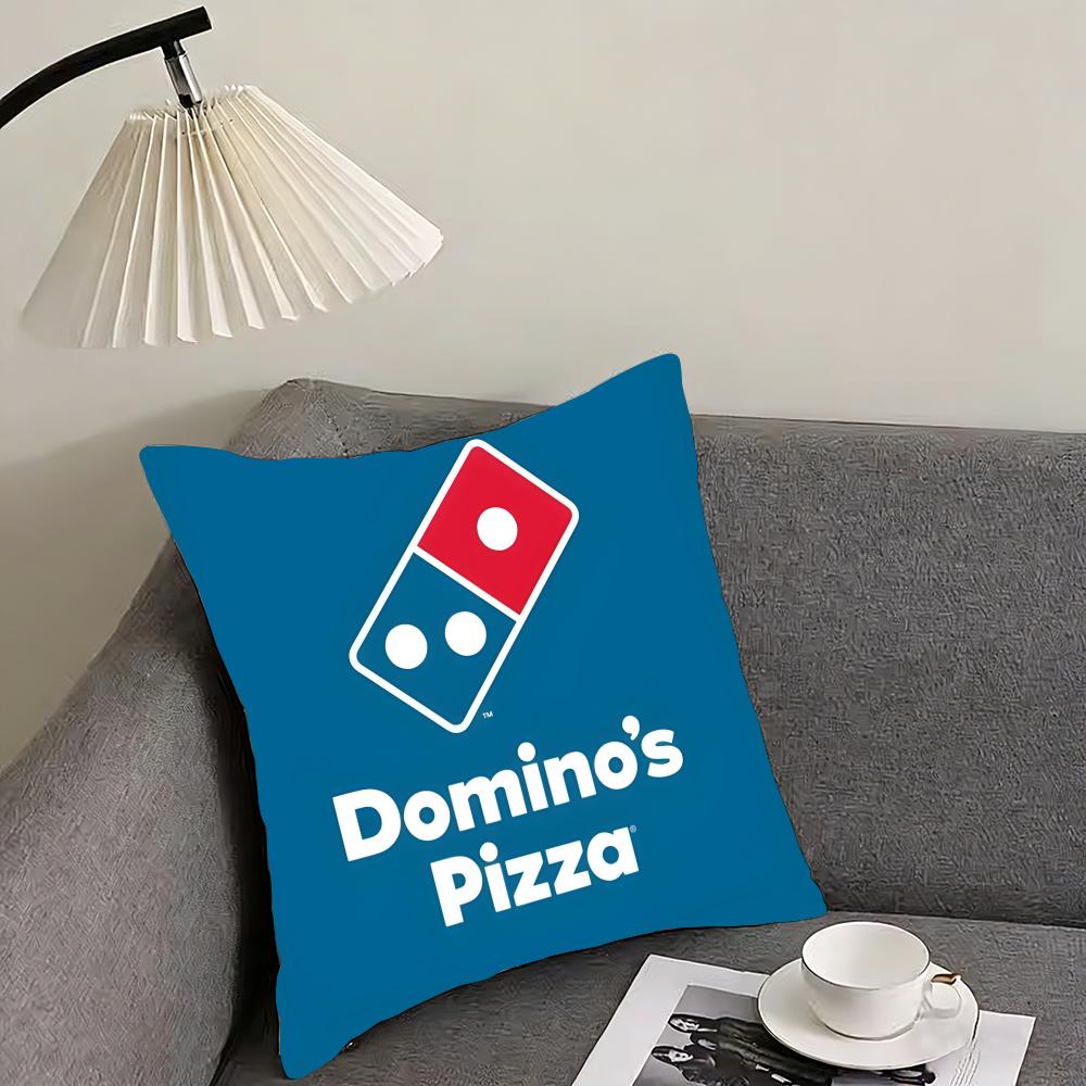 D-Domino'S Pizza Brand Cushion Cover Pillowcase Ultra Soft Skin Friendly Fabric Cloud Like Comfort & Concealed Zipper
