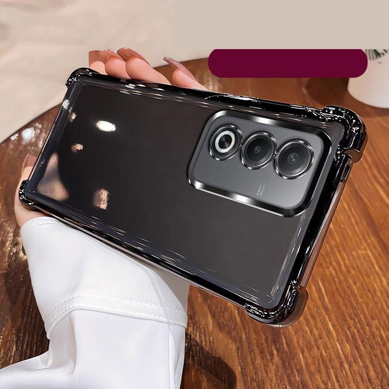 For OPPO A3 5G Japan Case OPPO A3 5G Japan Phone Case Oppo A3 Cover CPH2639 Four Corners Thickening Plating Silicone Back Cover