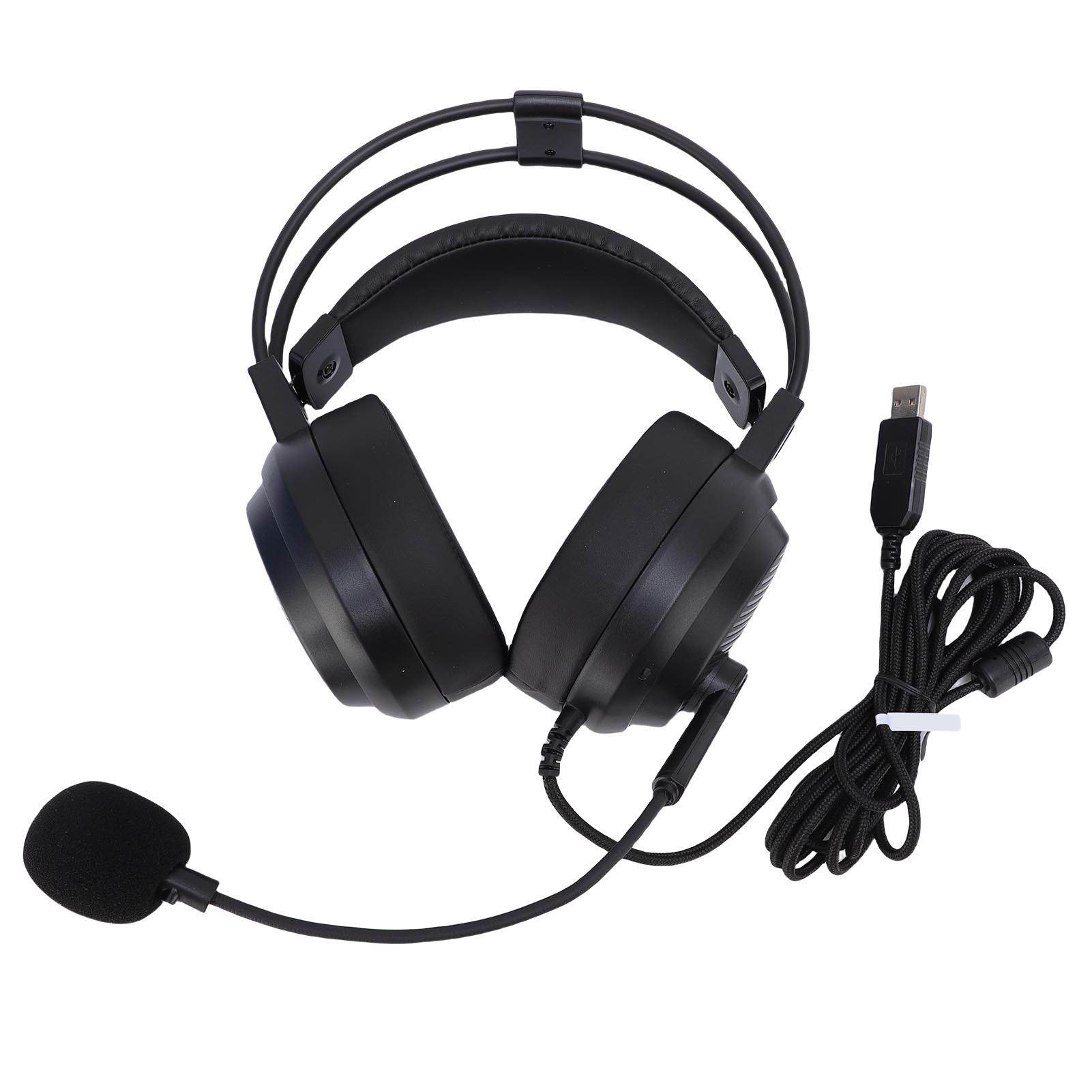 

Накладные наушники с адаптивной двухлучевой структурой, удобная проводная гарнитура с микрофоном для