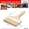 Jundingying 6-inch Hog Bristle Paint Brush 5-Pack