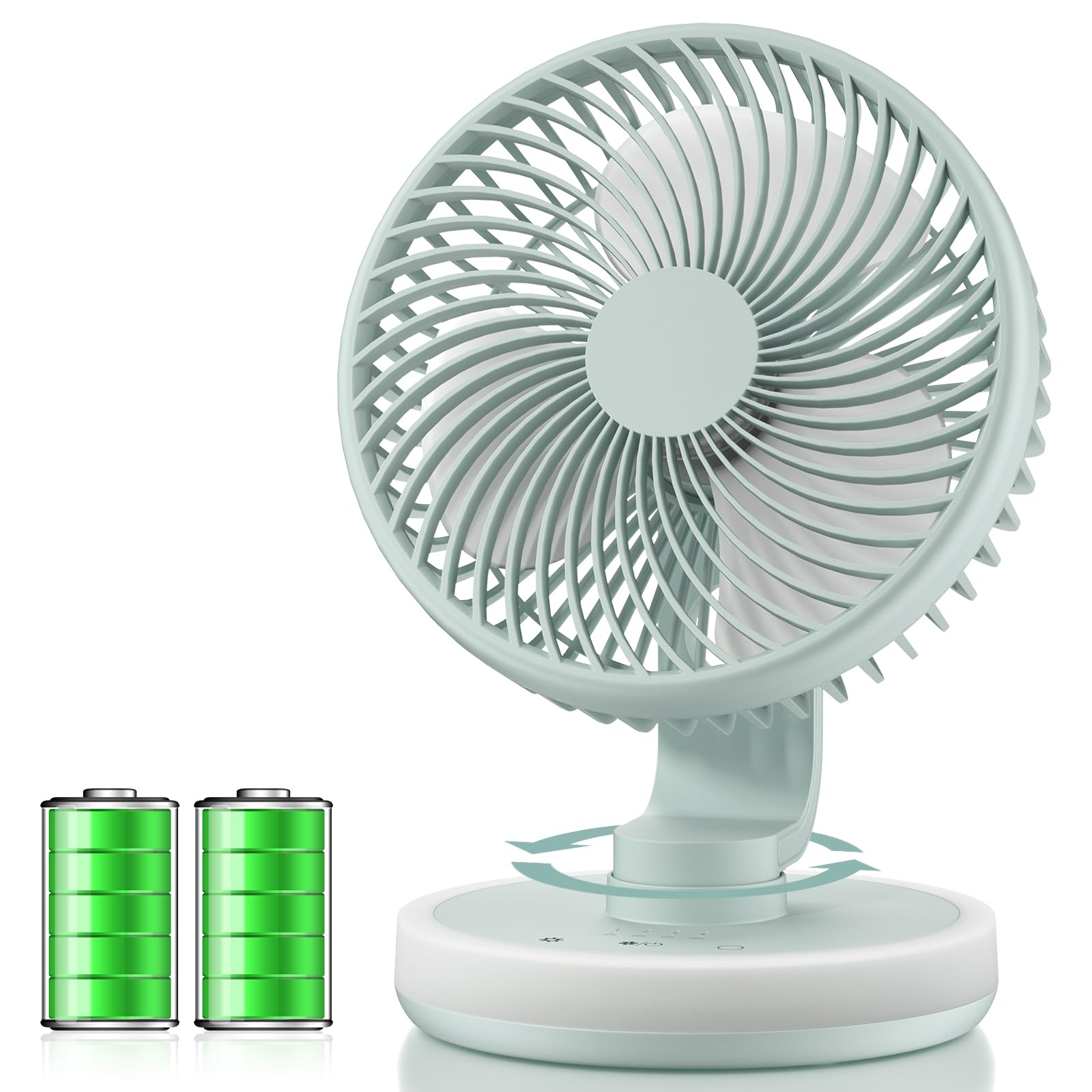 

New Tillmulya Desk with Automatic 4 Wind Speed Quiet LED Powerful DC Compact USB Mini Desk Fan for and Outdoors [2025 Arrival] Ultra-Quiet Fan, Small, синій