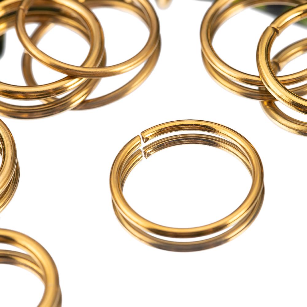 4pcs 10pcs NO Fade Stainless Steel PVD Big Hole Open Jump Rings Width 16 to 20mm Split Rings Connectors Hairband Jewelry Finding
