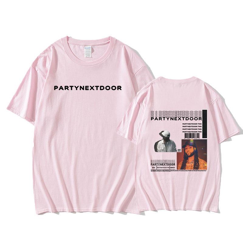 PARTYNEXTDOOR T-shirt Double-sided Printing Grunge High Quality Tee-shirt Funko Pop Fashion Tshirt Ropa Hombre Gothic Clothes