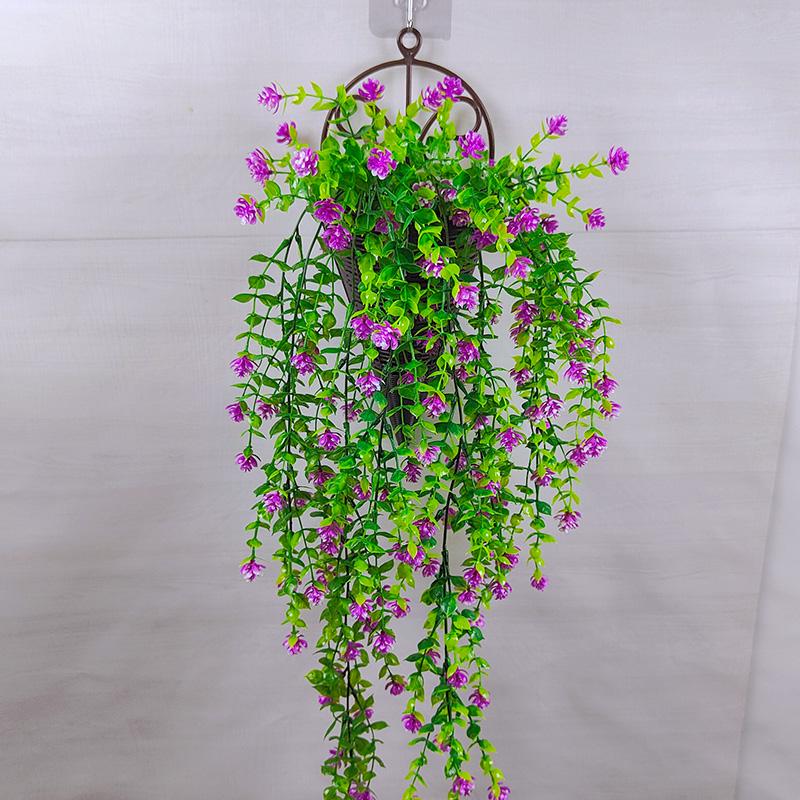 Verdor Montado en la Pared: Enredadera de Flores Artificiales Larga y Hojas Decorativas para Espacios Interiores/Exteriores