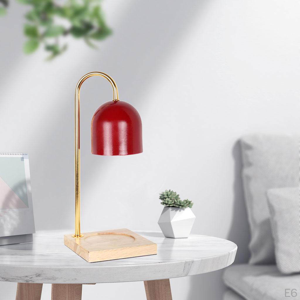 Wax Melt Candle Warmer Lamp Metal Lampshade Dimmable Aroma Light White