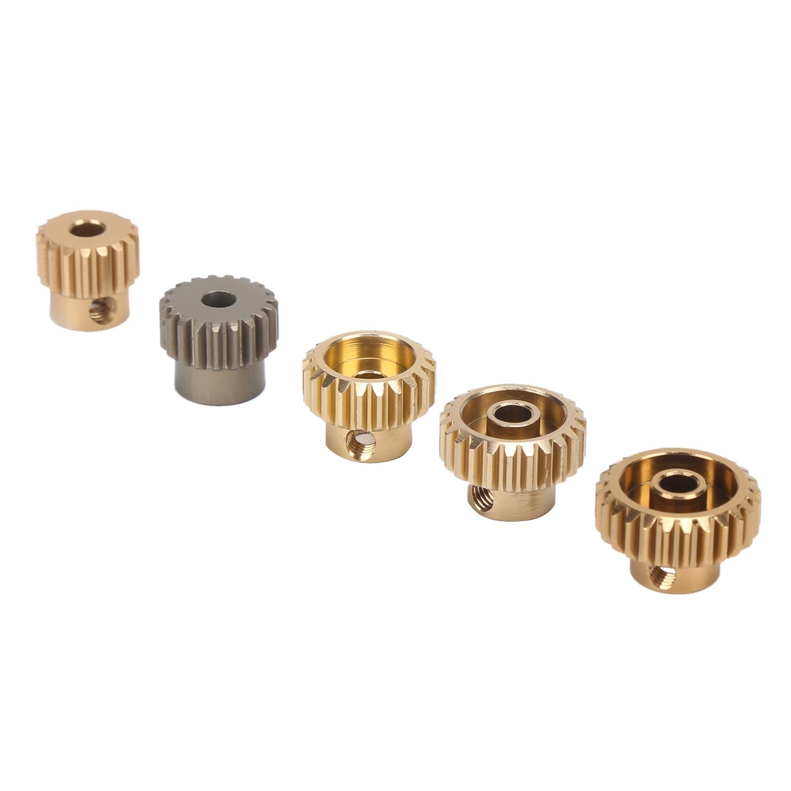 

5PCS 7075 Aluminum Alloy 48P Pinion Gear Set Motor Gears Kit for 110 RC Car (17T25T)