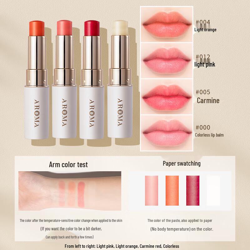 AROMA Temperature-Sensitive Color-Changing Lip Balm