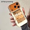 Phone Case: 2D Flat Lambskin Suitable for iPhone 18 17 16 15 14 13 Pro Film Protective Case, Stackable Fun, Christmas and Halloween Gifts